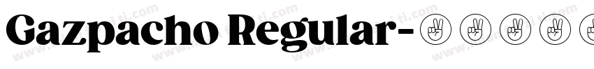 Gazpacho Regular字体转换